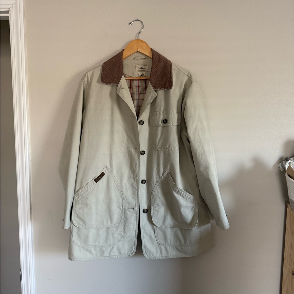 Vintage LL Bean 100% Cotton Chore Coat Women’s Medium